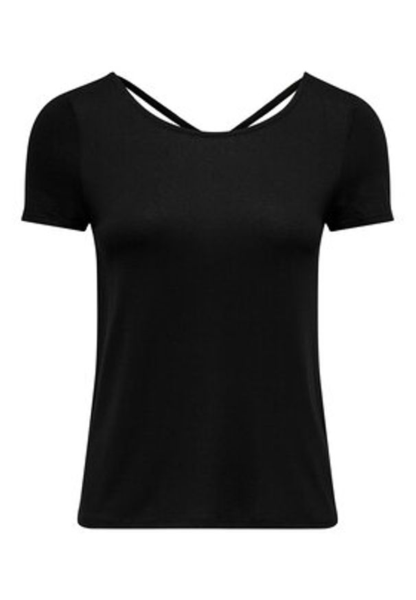 only - ONLY Bluzka Bera 15368588 Czarny Regular Fit. Kolor: czarny. Materiał: wiskoza