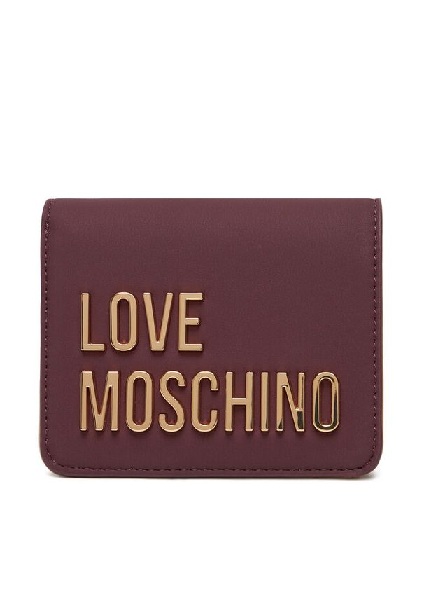 Love Moschino - Mały Portfel Damski LOVE MOSCHINO. Kolor: czerwony