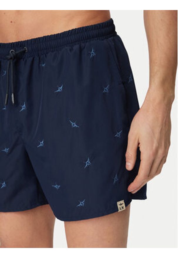 Aeronautica Militare Szorty kąpielowe 261BW0232UCT04317 Granatowy Regular Fit. Kolor: niebieski. Materiał: syntetyk
