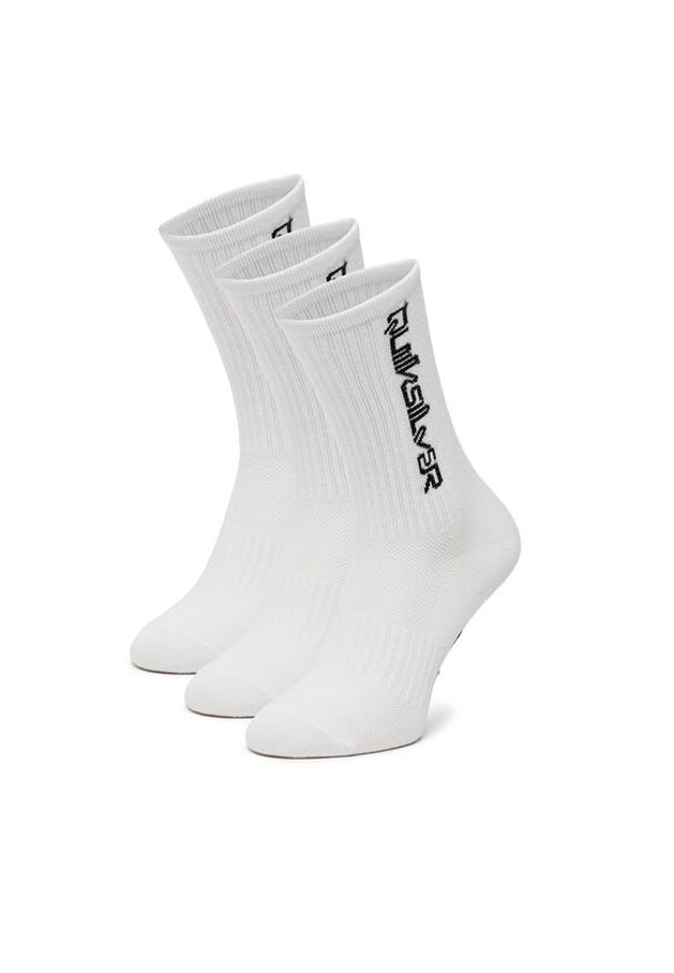 Quiksilver Skarpety długie AS_QUIKSILVER_100W_SS25 (3-PACK) Biały. Kolor: biały. Materiał: bawełna