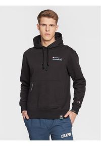 Champion Bluza Heavy Fleece 217873 Czarny Regular Fit. Kolor: czarny. Materiał: bawełna