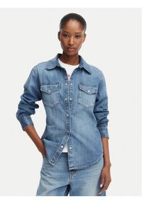 Tommy Jeans Koszula jeansowa DW0DW23486 Niebieski Regular Fit. Kolor: niebieski. Materiał: bawełna #1