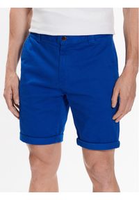 Tommy Jeans Szorty materiałowe Scanton DM0DM13221 Niebieski Regular Fit. Kolor: niebieski. Materiał: materiał, bawełna