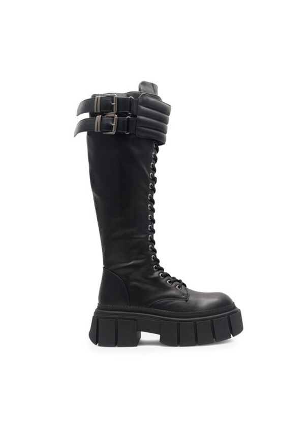 Jenny Fairy Kozaki Hallam HY0581-9 Czarny. Kolor: czarny. Materiał: skóra