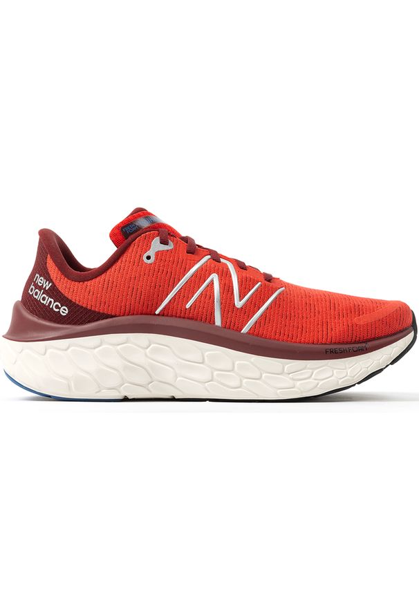 Buty męskie New Balance Fresh Foam Kaiha Road MKAIRCR1 – czerwone. Okazja: na co dzień. Kolor: czerwony. Materiał: syntetyk, guma. Szerokość cholewki: normalna. Sport: fitness