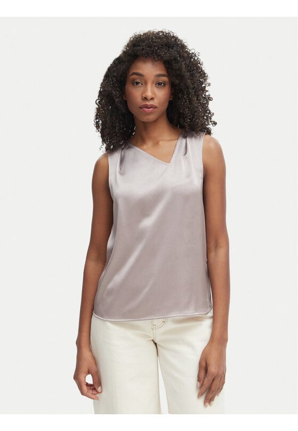 Calvin Klein Bluzka LV044F144G Szary Regular Fit. Kolor: szary. Materiał: syntetyk