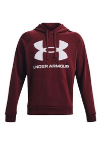 Bluza męska Under Armour Rival Fleece Big Logo HD. Kolor: czerwony. Materiał: dresówka. Sport: fitness