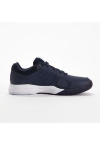 ARTENGO - Buty tenisowe męskie Artengo TS500 na każdą nawierzchnię. Kolor: szary, niebieski, wielokolorowy, biały. Materiał: kauczuk. Szerokość cholewki: normalna. Sport: tenis