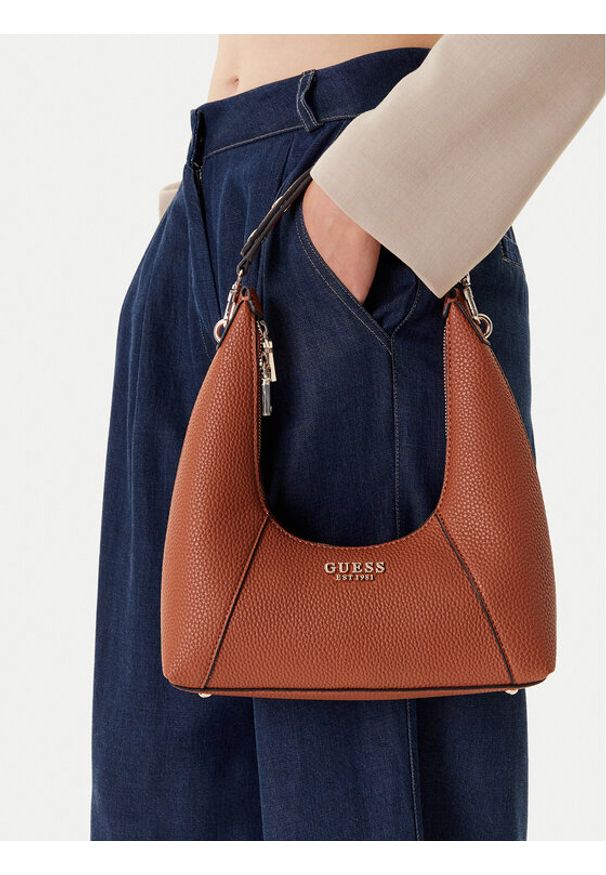 Guess Torebka Calista HWBG73 34170 Brązowy. Kolor: brązowy. Materiał: skórzane