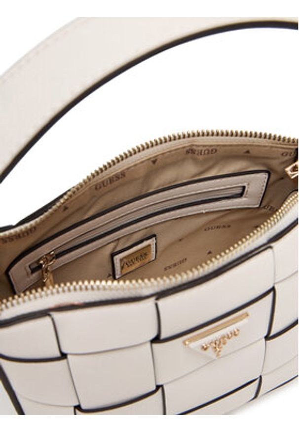 Guess Torebka Maylee Mini HWWG96 61720 Biały. Kolor: biały. Materiał: skórzane