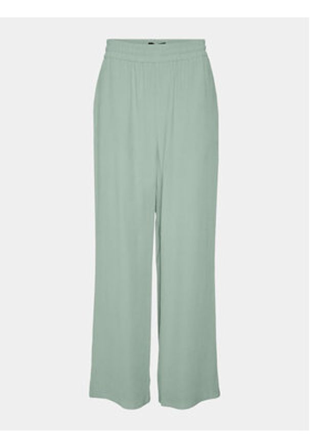 Vero Moda Spodnie materiałowe Carmen 10278926 Zielony Wide Leg. Kolor: zielony. Materiał: wiskoza