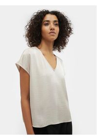 Vero Moda T-Shirt Marys Dana 10300421 Écru Regular Fit. Materiał: syntetyk #4