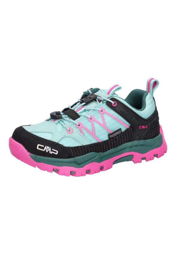 Buty dziecięce CMP Rigel Low Trekking Shoe WP. Kolor: zielony. Sport: turystyka piesza
