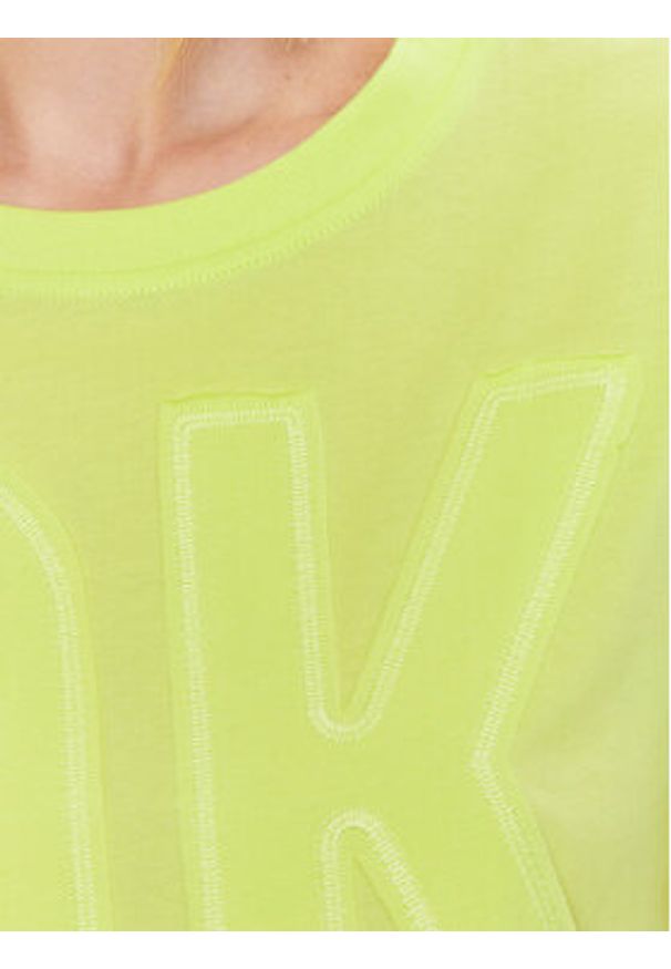 DKNY Sport T-Shirt DP3T9218 Żółty Classic Fit. Kolor: żółty. Materiał: bawełna. Styl: sportowy