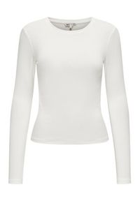 only - ONLY Bluzka Riley 15323159 Biały Slim Fit. Kolor: biały. Materiał: bawełna #7