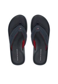 TOMMY HILFIGER - Tommy Hilfiger Japonki Hilfiger Padded Beach Sandal FM0FM05801 Granatowy. Kolor: niebieski. Materiał: syntetyk #6