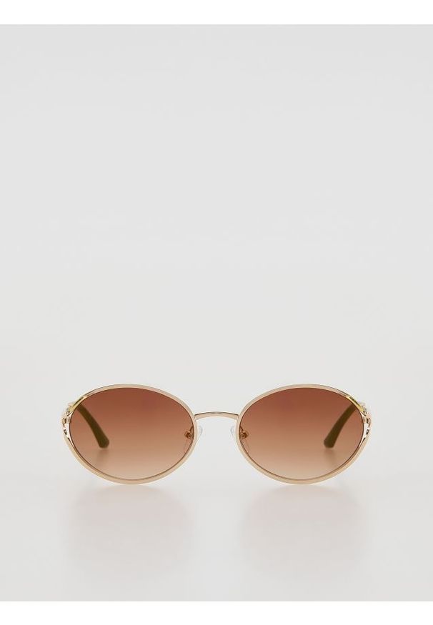 Reserved - Okulary przeciwsłoneczne - złoty. Kolor: złoty