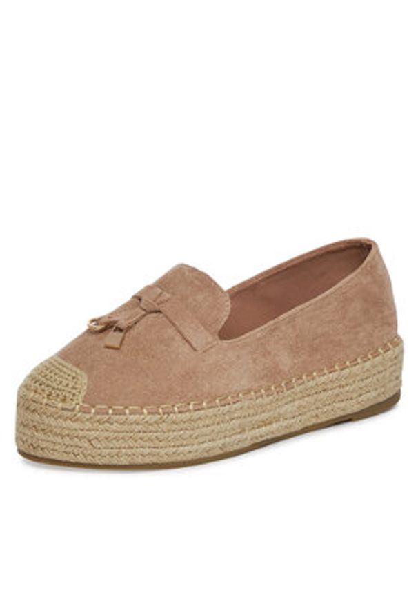 Jenny - JENNY Espadryle WSS990-259 Beżowy. Kolor: beżowy. Materiał: materiał