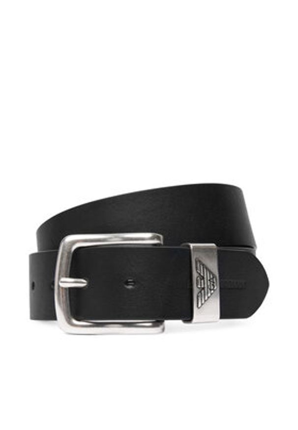 Emporio Armani Pasek Męski Y4S201 YDD6G 80001 Czarny. Kolor: czarny. Materiał: skóra