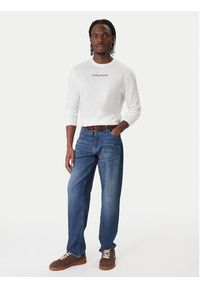 Guess Jeans Longsleeve M5RI84 K8HM0 Biały Regular Fit. Kolor: biały. Materiał: bawełna. Długość rękawa: długi rękaw #5