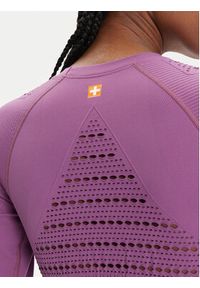 Brubeck Koszulka techniczna LC1002W Fioletowy Slim Fit. Kolor: fioletowy. Materiał: syntetyk #3