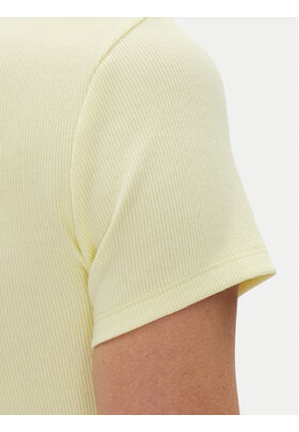 Hugo - HUGO T-Shirt Easy Tee_B 50523924 Żółty Slim Fit. Kolor: żółty. Materiał: bawełna