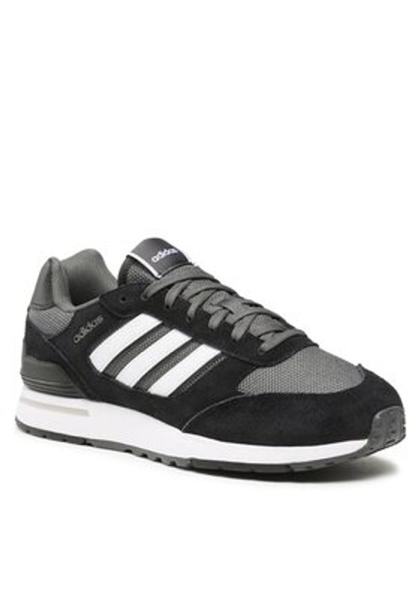 Adidas - adidas Sneakersy Run 80s GV7302 Czarny. Kolor: czarny. Materiał: skóra. Sport: bieganie