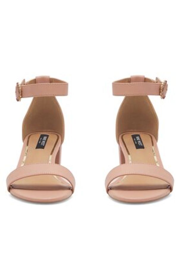Nine West Sandały WFA2641-1 Różowy. Kolor: różowy. Materiał: skóra