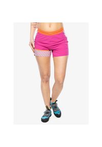 LA SPORTIVA - Spodenki wspinaczkowe damskie La Sportiva Comp Short. Kolor: różowy. Długość: krótkie