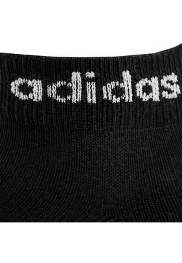 Adidas - adidas Skarpety Niskie Unisex Linear Ankle Socks Cushioned Socks 3 Pairs IC1303 Czarny. Kolor: czarny. Materiał: bawełna
