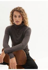 bonprix - Bluzka z długim rękawem (2 szt.). Typ kołnierza: golf. Kolor: czarny. Długość rękawa: długi rękaw. Długość: długie #1