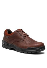 Clarks Półbuty Rockie WalkGtx GORE-TEX 261734657 Brązowy. Kolor: brązowy. Materiał: skóra