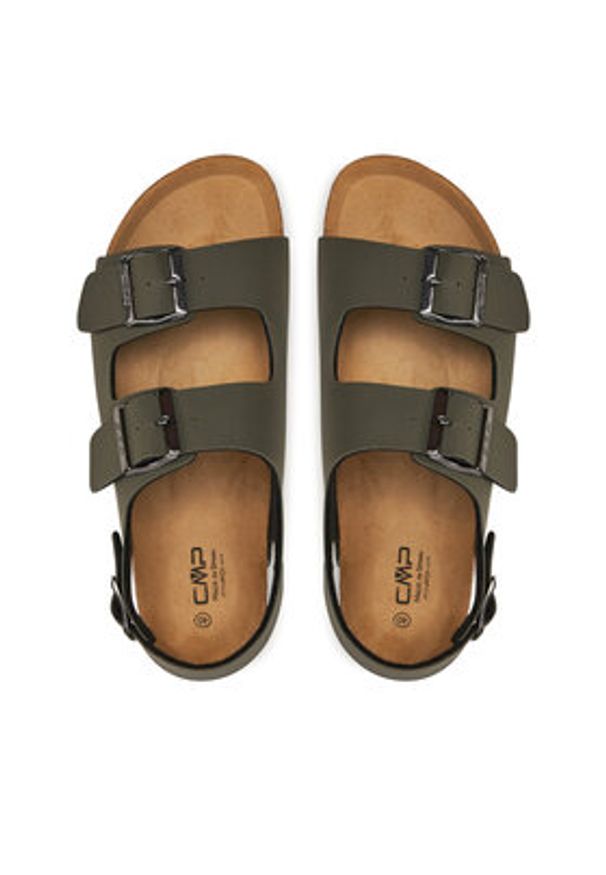 CMP Sandały Eco Keidha 3Q91027 Zielony. Kolor: zielony. Materiał: skóra