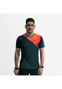 KUIKMA - Koszulka do padla z krótkim rękawem męska Kuikma PTS Pro Maxi Sanchez. Kolor: wielokolorowy, pomarańczowy, różowy, czarny. Materiał: materiał, poliester, elastan. Długość rękawa: krótki rękaw. Długość: krótkie