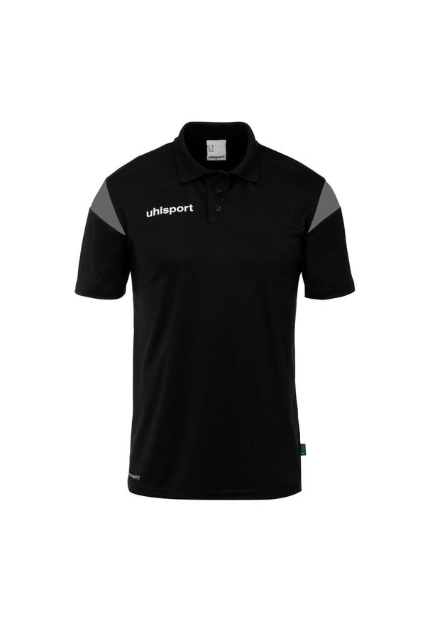 UHLSPORT - Koszulka polo dla dzieci Uhlsport Squad 27. Typ kołnierza: polo. Kolor: wielokolorowy, czarny, szary, brązowy. Wzór: napisy