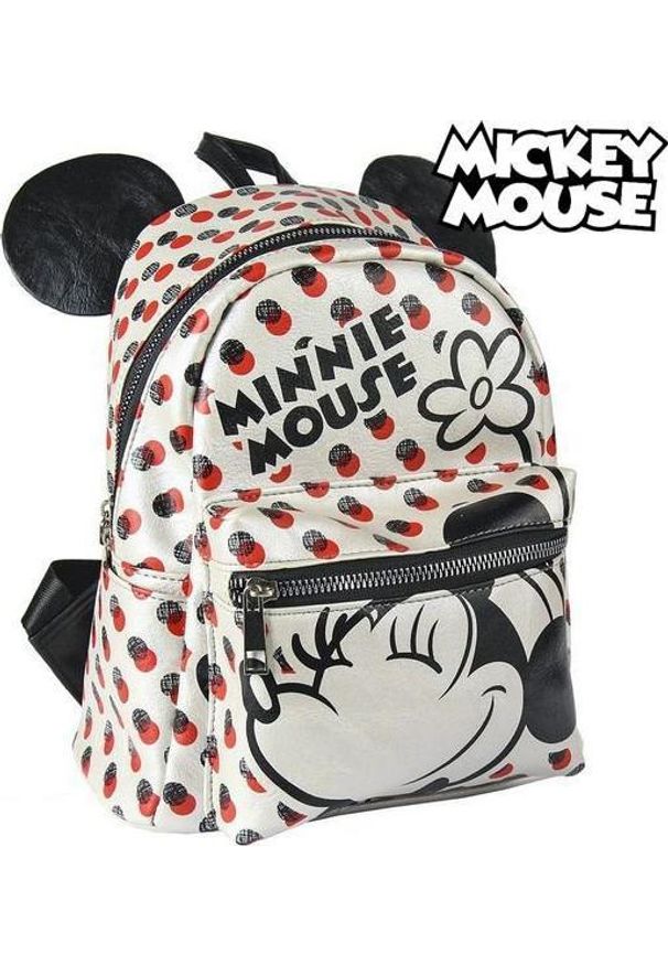 Minnie Mouse Plecak Casual Minnie Mouse 72820 Biały. Kolor: biały. Wzór: motyw z bajki. Styl: casual