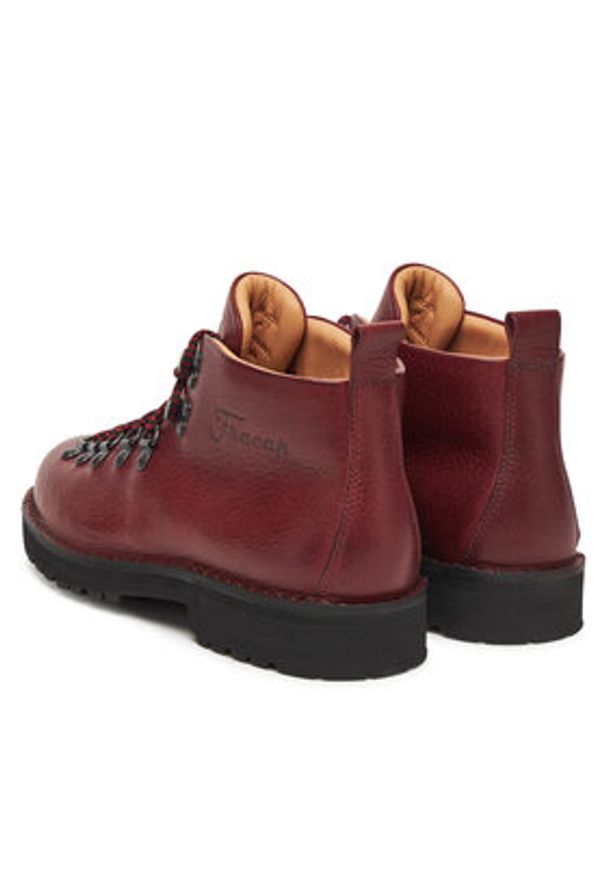 Fracap Trapery Magnifico M120 Bordowy. Kolor: czerwony. Materiał: skóra
