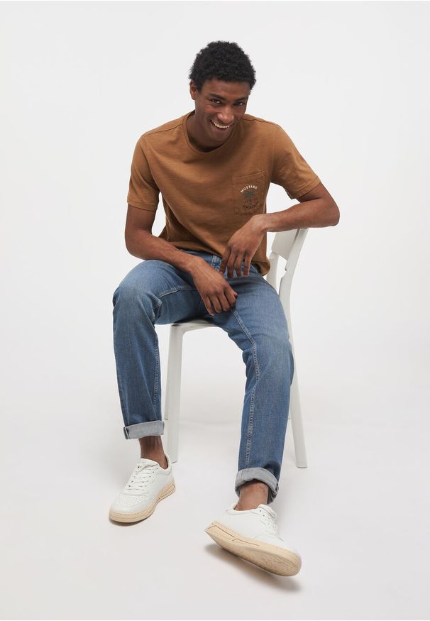 Mustang - MUSTANG OREGON TAPERED MĘSKIE SPODNIE JEANSOWE JEANSY DENIM BLUE 1013740 5000 883