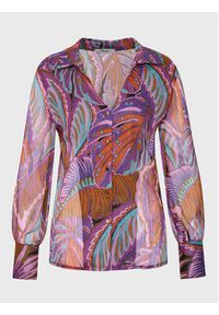 Maryley Koszula 22IB022/14RO Fioletowy Regular Fit. Kolor: fioletowy. Materiał: syntetyk #3