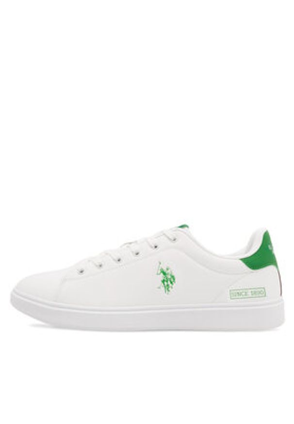 U.S. Polo Assn. Sneakersy BYRON001 Biały. Kolor: biały. Materiał: skóra