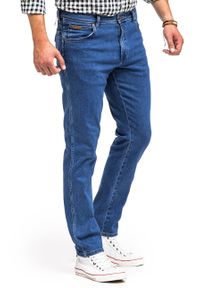 Wrangler - WRANGLER TEXAS SLIM MĘSKIE SPODNIE JEANSOWE THE STONE RIDE W12SYI39U. Okazja: na spotkanie biznesowe. Styl: elegancki, biznesowy #7