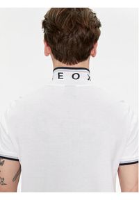 Geox Polo M4510Q T2649 F1492 Biały Regular Fit. Typ kołnierza: polo. Kolor: biały. Materiał: bawełna #4