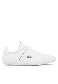 Lacoste Sneakersy Chaymon 0121 1 Cma 742CMA0014147 Biały. Kolor: biały. Materiał: skóra