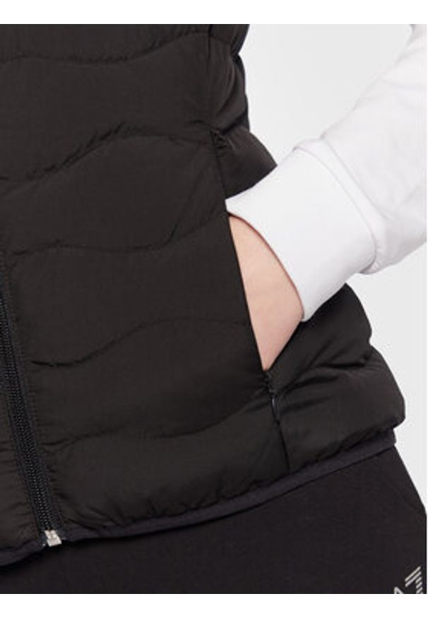 EA7 Emporio Armani Bezrękawnik 8NTQ08 TNF8Z 1200 Czarny Regular Fit. Kolor: czarny. Materiał: syntetyk. Długość rękawa: bez rękawów