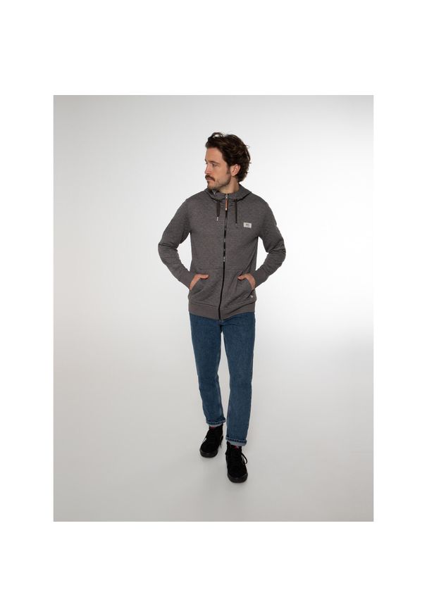 Bluza męska Protest NXGOXFORDY full zip hoody. Kolor: brązowy, wielokolorowy, szary