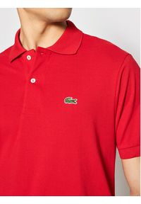 Lacoste Polo L1212 Czerwony Classic Fit. Typ kołnierza: polo. Kolor: czerwony. Materiał: bawełna #4