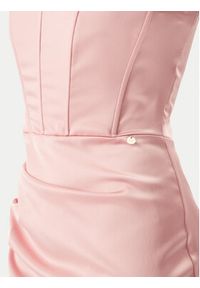 Rinascimento Sukienka koktajlowa CFC0123676003 Różowy Regular Fit. Kolor: różowy. Materiał: syntetyk. Styl: wizytowy #3