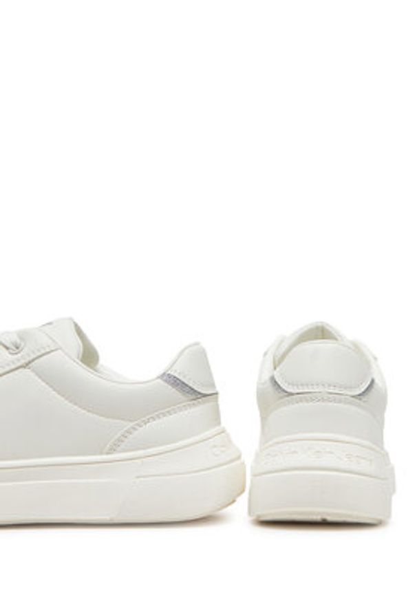 Calvin Klein Jeans Sneakersy Low Cut Lace-UP V3A9-82023-1439A S Biały. Kolor: biały. Materiał: skóra
