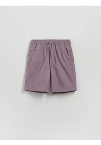 Reserved - Bawełniane szorty - fioletowy. Kolor: fioletowy. Materiał: bawełna #1
