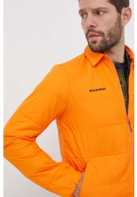 Mammut kurtka outdoorowa Seon Light kolor pomarańczowy. Typ kołnierza: kaptur. Kolor: pomarańczowy. Materiał: włókno, materiał, softshell. Długość: długie #2